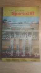 myh 420s - Almanah - Sportul '81 - 1981
