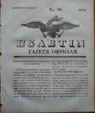 Ziarul Buletin , gazeta oficiala a Principatului Valahiei , nr. 25 , 1841