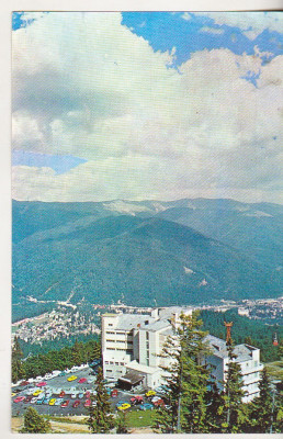 bnk cp Sinaia - Valea Prahovei vazuta de la cota 1400 - circulata foto