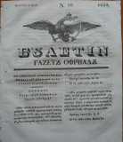 Ziarul Buletin , gazeta oficiala a Principatului Valahiei , nr. 28 , 1839