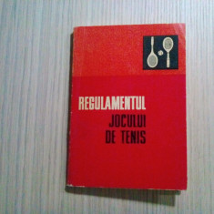 REGULAMENTUL JOCULUI DE TENIS - Federatia Romana de Tenis - Ed. Stadion, 1974