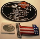 5.538C LOT 3 PIESE MOTO HARLEY DAVIDSON EUROPEAN BIKE WEEK FAAKER SEE 2015