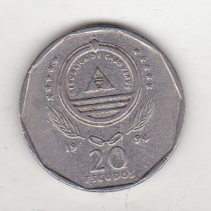 bnk mnd Capul Verde 20 escudo 1994 , corabie