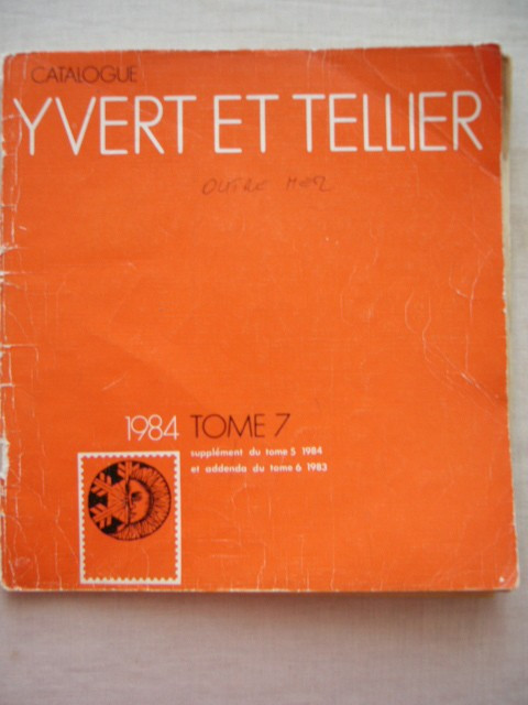 myh 15 - Catalog filatelic francez - Yvert et Tellier - 1984