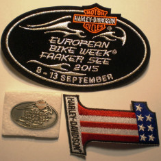 5.538B LOT 3 PIESE MOTO HARLEY DAVIDSON EUROPEAN BIKE WEEK FAAKER SEE 2015