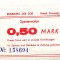 !!! RARR : RDG , STATIUNEA ZINNOWITZ - BON VALORIC 50 PFENNIG 1985 - UNC