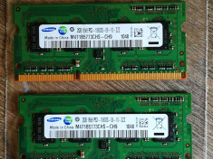 R265.SAMSUNG 2X2Gb Rami 10600S DDR3 Leptop Kit Fuctionali foto
