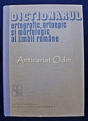 dictionar ortografic ortoepic si morfologic