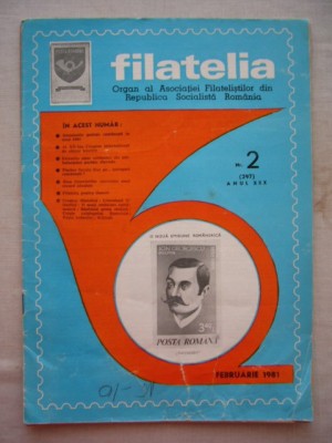 myh 15 - Filatelia - Revista filatelistilor din RSR - nr 2/februarie 1981 foto