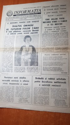 informatia bucurestiului 7 ianuarie 1988-ziua de nastere a elenei ceausescu foto