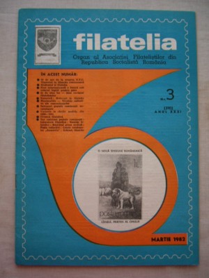 myh 15 - Filatelia - Revista filatelistilor din RSR - nr 3/martie 1982 foto