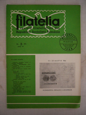 myh 16 - FILATELIA - REVISTA FILATELISTILOR DIN RSR - NUMARUL 3 - MARTIE 1966 foto