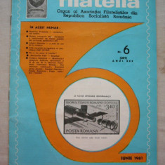 myh 16 - FILATELIA - REVISTA FILATELISTILOR DIN RSR - NUMARUL 6 - IUNIE 1981