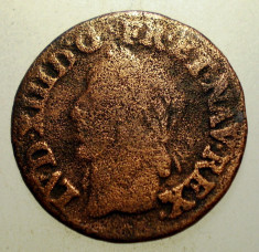 G.353 FRANTA LUDOVIC LOUIS XIII DOUBLE TOURNOIS 1643 foto