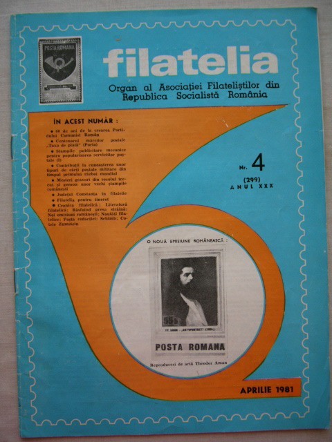 myh 15 - Filatelia - Revista filatelistilor din RSR - nr 4/aprile 1981