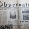 ziarul observator 1 septembrie 1990- din nou in piata universitatii