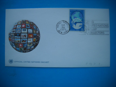 HOPCT PLIC S FDC 751 -NEW YORK 1979-ONU NATIUNILE UNITE foto