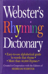 Webster&amp;#039;s Rhyming Dictionary, Hardcover foto