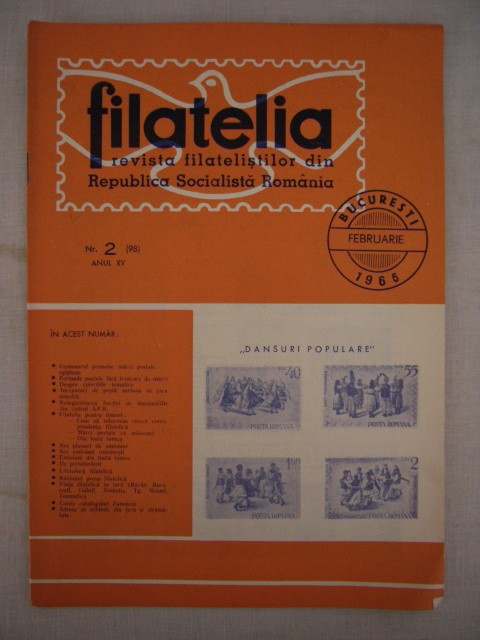 myh 16 - FILATELIA - REVISTA FILATELISTILOR DIN RSR - NUMARUL 2 - FEBRUARIE 1966