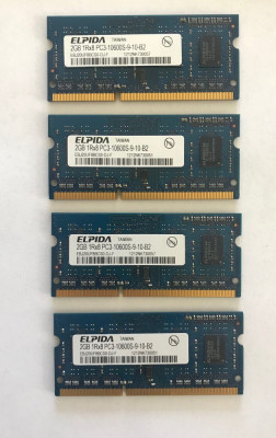 Kit Memoirie SODIMM Elpida 8 GB DDR3 (4 X 2GB) 1333 MHz, 10600 (1131) foto