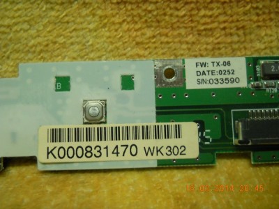Buton Power Toshiba Satellite 1950 foto