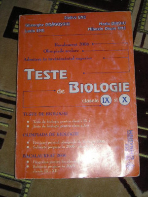 myh 34s - Teste admitere in invatamantul superior - Biologie - 2006 foto