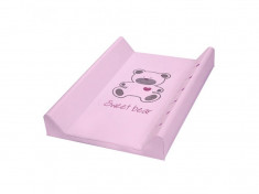 Saltea De Infasat Bebe Cu Intaritura 70x50 Klups Sweet Bear Pink 167 foto