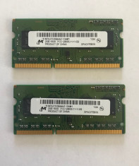 Kit Memorie Micron 4GB (2x2GB) DDR3 1600 MHz, 12800S, Apple (1135) foto