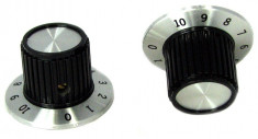 Buton pentru potentiometru, 30mm, plastic, negru, 30x18mm - 127151 foto