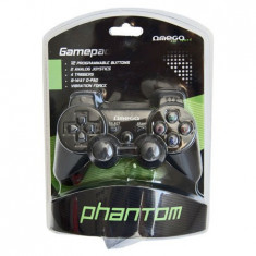 Gamepad cu vibratii, Omega Phantom - 401102 foto