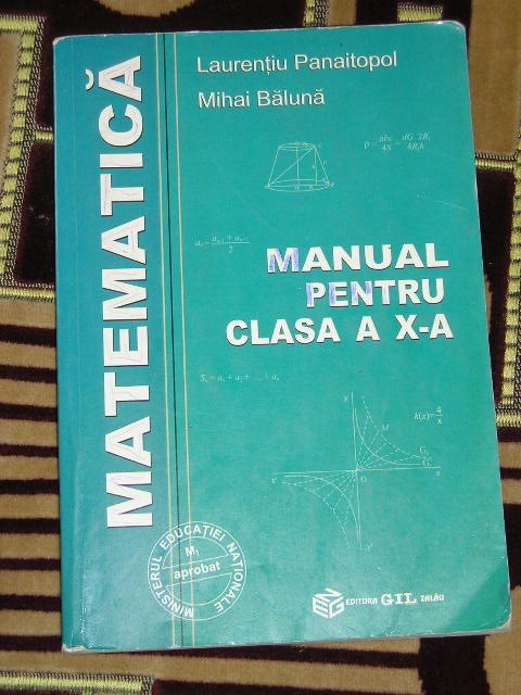 myh 33s - Panaitopol - Baluna - Manual matematica - GIL - clasa 10 - ed 2001