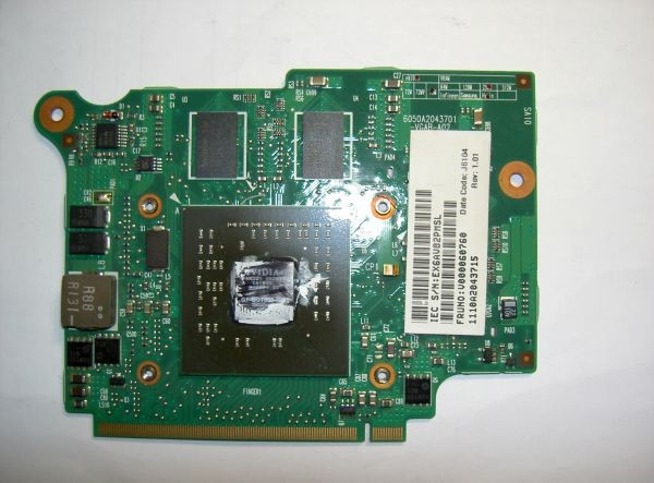 placa video Toshiba Satellite PRO A100 A105 Tecra A7 256m nvidia Go7300 A-151