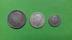 Lot moneda argint 50 bani/2 lei 1914/1 leu 1910 foto