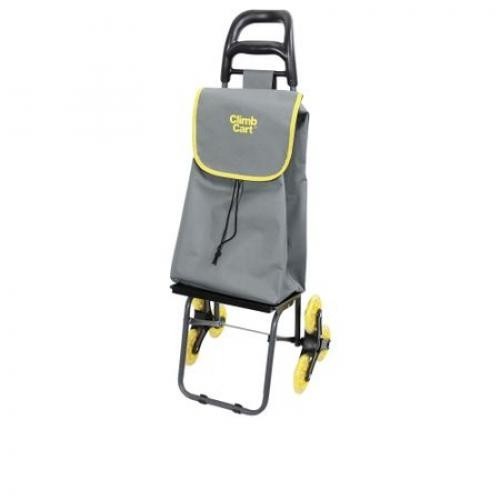Carucior rabatabil pentru cumparaturi Climb Cart 2857, Gri/Galben Carucior rabatabil pentru cumparaturi Climb Cart 2857, Gri/Galben