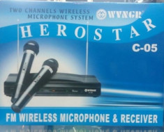 Microfon wireless set de doua bucati C05 foto