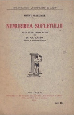 Nemurirea sufletului / Ernst Haeckel foto