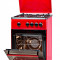 Aragaz LDK 5060 RED FR RMV, 4 arzatoare, capac metalic, siguranta, 50x60 cm, rosu, preinstalare duze NG/LPG