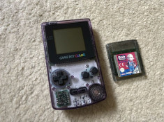 Nintendo Game Boy COLOR transparent CGB-001 1998+joc Bob Builder foto