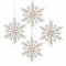 Set 4 decoratiuni suspendabile Snowflakes