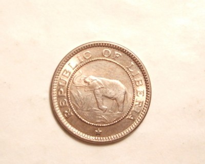 LIBERIA HALF CENT 1941 UNC foto