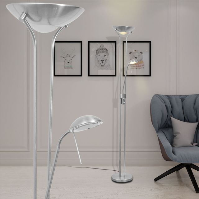 Lampă de podea cu iluminare LED și intensitate variabilă 23 W foto mare Lampă de podea cu iluminare LED și intensitate variabilă 23 W foto mare