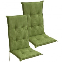 Perne pentru scaun de gradina 117 x 49 cm, verde, 2 buc. foto