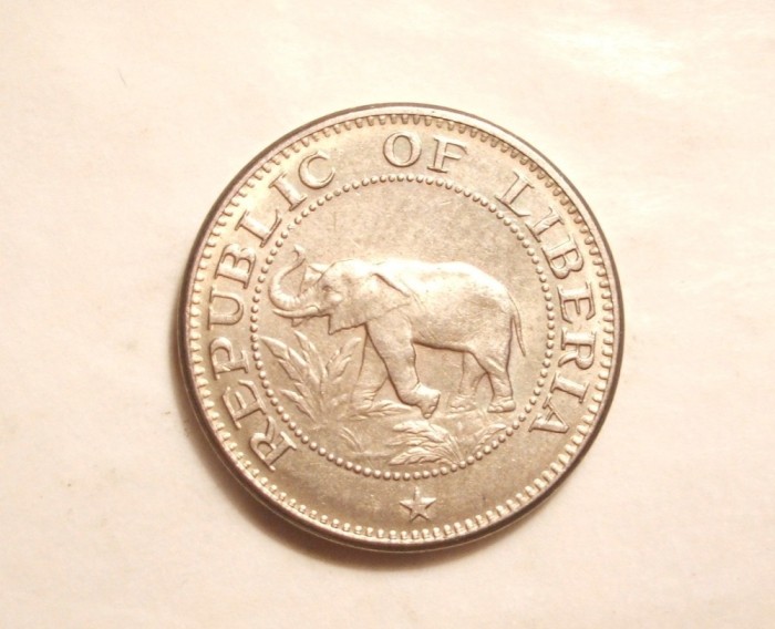 LIBERIA 5 CENTI 1972 UNC