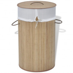 Co? de rufe cilindric din bambus maro foto