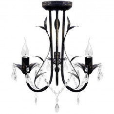 Candelabru art nouveau cu cristale ?i 3 socluri foto