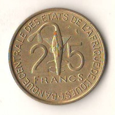 SV * Banca Centrala a Statelor din Africa de Vest 25 FRANCS 1970 AUNC+