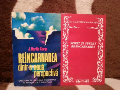 REINCARNARE CARTI-MARTIN SORGE/AUREL POPESCU-BALCESTI (2 VOL) foto