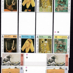 Turks & Caicos 1979 arta pictura MI 474-79 per. MNH w52