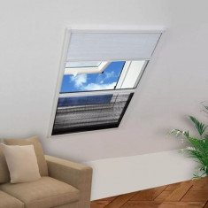 Ecran insecte pentru ferestre, cu umbrar, aluminiu, 60x80 cm foto