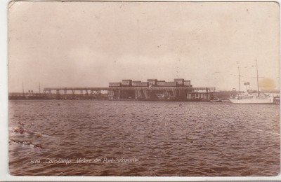 bnk cp Constanta - Vedere din Port - Silozurile - uzata 1942 foto